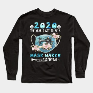 2020 The year I Got To Be A Mask Maker Quilt Essential Long Sleeve T-Shirt